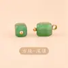Novos Botões Quadrados de Jade Estilo Chinês Estilo Nacional Retrô Traje Tang Hanfu Brocado Song Botões Decorativos Botões Cheongsam Fornecimento E-commerce