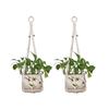 Bolsas de Red Decorativas Hechas a Mano Personalizadas para Interior y Exterior. Suministro de Fabricantes Venta al por Mayor al Contado. Bolsas de Red para Macetas de Flores de Comercio Exterior