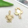 Acessórios de Joias de Liga DIY Tartaruga Marinha Pequeno Pingente Pulseira Colar Decoração de Presente Material Pingente