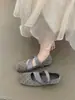 Zapatos de Noche para Mujer que Aumentan la Altura 2026 Otoño Coreanos Retro Lunares Puntiagudos Cuadrados Poco Profundos Mary Jane Zapatos de Ballet