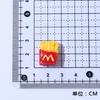 Desenho animado McDonald's Series faça você mesmo Acessório de cabelo feito à mão Manchete Chaveiro Creme Cola Capa de celular Espelho Resina Acessórios