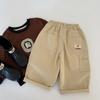 Pantalones Casuales Negros Estilo Coreano para Niños, Nuevo Modelo Otoño 2025, Pantalones Largos de Algodón Puro para Niños para Primavera y Otoño, Modernos y de Corte Holgado