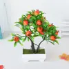 Fábrica Transfronteiriça Plantas Verdes Simuladas Atacado Plantas Simuladas Enfeites Bonsai Frutas Plantas em Vasos