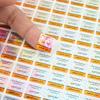 Adesivo Transparente Adesivo Design Etiqueta Prata Transparente Anti-Falsificação Impressão de Adesivo de Desenho Animado