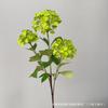 Hortênsia de Três Cabeças Hortênsia Bola de Neve Arranjo de Casamento Arte Floral de Hotel Decoração com Flores Artificiais Estúdio Paisagismo Arte Floral Artificial