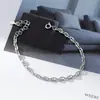 Pulseira de Prata S925 Nalan com Design de Nariz de Porco Encaixado, Moderna, Simples, Elegante e Requintada Joia para o Dia a Dia S8634