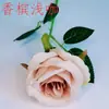 Rosas Simuladas, Rosas Individuales, Día de San Valentín Hogar Boda, Flores Simuladas, Flores Artificiales, Rosas de Terciopelo con Tacto Artificial