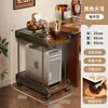 Soporte para torre de computadora debajo del escritorio, estante de almacenamiento ajustable en altura para uso en oficina y hogar, base de soporte de caja multicapa móvil de pie