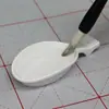 Plato de tinta, Anticaída, Plato de agua de plástico multifuncional, Reposa pincel de caligrafía, Soporte de tinta, Plástico con forma de flor de ciruelo al por mayor
