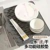 Esterilla de Secado Cocina Mesa Grande Vajilla Aislante Antideslizante Esterilla de Secado Silicona Plegable Pendiente Esterilla de Secado Silicona Encimera Tazones y Palillos