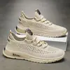 Zapatos de Verano para Hombre Malla Hueca Transpirable Zapatos Deportivos Casuales para Hombre Banda Elástica de Una Pierna Caña Baja Zapatos para Caminar para Personas Mayores
