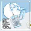 Portatarjetas Transparente Shaker para Hobby Etiqueta de Nombre para Estudiante Tarjeta de Campus Portatarjetas IC En Stock Lanyard para Empleado Funda Protectora para Tarjeta de Identificación de Fábrica