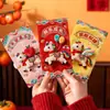 2026 Nuevos Sobres Rojos de Dibujos Animados Creativos con Bordado Simulado para Saludos de Año Nuevo y Festival de Primavera