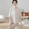 Moda de primavera casual para mujer, ropa de madre, ajuste delicado, estilo libre para el día a día