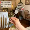 Venta Directa de Fábrica Utensilios de Cocina de Acero Inoxidable, Espátula, Cucharón para Sopa, Cuchara para Servir, Restaurante Amazon Serie Completa 304 con Mango Largo