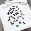 Mini Laços Coloridos para Nail Art Acessórios Novo Desenho Animado Laço Fofo Fita Mista Resina Decorações de Unha
