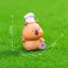Figura miniatura de un reportero, chef o capibara; figura linda para casa de muñecas accesorios de decoración DIY y adornos pequeños