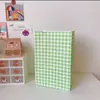 Saco de Papel Kraft Xadrez Colorido Ins Saco de Presente para Menina Saco de Embalagem para Presente de Armazenamento Saco para Armazenamento de Doces Personalização