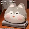 Almohada Colcha Doble Uso Coche Dos en Uno Almohada Manta Almohada de Sofá Manta Pequeña Oficina Almuerzo Siesta Almohada