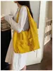 Bolso tote nuevo de color liso plisado estilo japonés, bolso de mano de gran capacidad para la oficina, bolsa versátil unisex