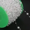 Corrente de Contas Pérola Imitação ABS Corrente de Alto Brilho Kit de Material para Acessórios de Cabelo Renda para Casamento Peça de Cabeça Acessórios