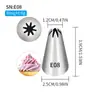 Bico de Decoração Sem Costura 304 Calibre 25 30 35MM Ferramentas DIY de Cozinha Elegantes Decoração de Bolo Biscoito