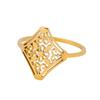 Anillo de Acero de Titanio Vintage Flor Hueca Moda Lujo Ligero Mismo Estilo para Pareja Joyería Venta al por Mayor de Fábrica Anillo de Acero Inoxidable