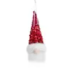 Decoração de Natal nova transfronteiriça suprimentos lantejoulas com luzes boneco Rudolf boneco faceless luminoso de Natal pingente