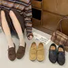 Mocasines Retro con Borlas para Mujer 2026 Otoño Nuevo Gamuza Slip-on Planos Cómodos Versátiles Zapatos para Conducir