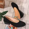 Nuevos Zapatos de Gamuza Coreanos de Punta Fina para Mujer, Color Caramelo, Planos, Tallas Grandes, Primavera y Otoño 2025