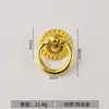 Nova Puxador de Anel Circular Imitação Ouro Estilo Europeu Chinês para Gaveta e Porta de Armário, Furo Único Liga de Zinco