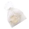 Bolsa de Nueva Llegada Bolsa de Encaje con Bordado de Estrella Blanca Fábrica Spot Bolsa para Empaque de Joyería Bolsa de Regalo Bolsa de Almacenamiento de Encaje
