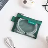 Bolsa de almacenamiento de malla transparente, monedero portátil de viaje, cable de datos, auriculares, accesorios para teléfono móvil, bolsa digital, neceser