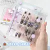 Frete Grátis A6A7A8 Transparente PVC Folha Solta Concha Duplo Encaixe M5 Brilho Fino Destacável 5 Argolas Folha Solta Capa Espessada