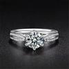 Anillo de Bodas Un Par de Anillos Mosane de Simulación Anillo de Diamantes Anillo Viviente para Mujeres para Proponer Matrimonio Accesorios para Fotos para Novia