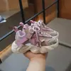 Zapatos de Papá Deportivos y Casuales para Correr para Niñas Primavera 2025, Tenis Infantiles de Suela Suave, Zapatos de Malla Individual para Niñas Bebés