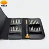 Juego de Destornilladores 25 en 1, Reloj para Teléfono Móvil, Herramienta Destornillador para Desmontaje y Reparación de Relojes, Funda de Bolsa de Cuero 25 en 1