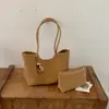 Bolso de Hombro tipo Tote para Mujer, Textura Tejida Simple y Atmosférica Francesa, para el Brazo, Otoño, Gran Capacidad, para el Trabajo, Viajes Diarios, Casual