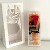 Dia dos Namorados e Dia das Mães Novo Buquê Pequeno Artificial de 3 Flores de Sabão Caixa de Presente Evento Compra em Grupo Presente