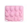 Nova Forma de Silicone para Chocolate Ovos Coloridos de Páscoa Coelhinho Forma para Chocolate Gummy Forma para Assar Bolo Biscoito