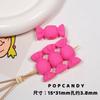 Macaron Perlas Mate Chica de Goma Joyería con Perlas Hecho a Mano DIY Perlas Sueltas Hechas a Mano Cadena Decorativa Colgante Cadena de Cámara Ccd