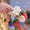 Pinza para el pelo de fieltro de color tridimensional de dibujos animados lindos estilo coreano para niñas, pinza BB, accesorio para el pelo de fruta de celebridad de internet, cuerda para el pelo nueva de otoño e invierno