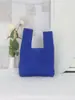 Bolso Cubo de Punto Moderno Personalizado para Mujer, Bolso Tote Casual, Bolsa de Almuerzo, Versátil
