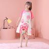 2024 Nuevo Camisón de Niña Verano Manga Corta Pijama Infantil Niñas Delgado Niños Grandes Mediano Largo Ropa para el Hogar Ropa Exterior