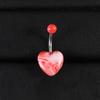 Joyería popular para piercing Joyería europea y americana no convencional Forma de serpiente Gotas de agua Circonita Anillo para el ombligo Uña para el ombligo roja Fábrica mayorista Venta directa