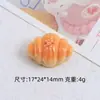 Pão de Sanduíche Sorridente Brincadeira com Comida Desenho Animado Acessórios DIY Acessórios Cola de Creme Resina Pequenos Acessórios Fivela de Sapato Caverna Material