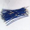 Suministro de fábrica cable de acero de color anillo de alambre recubierto de PVC etiqueta de equipaje hebilla de candado de llave llavero de cuerda Wei también