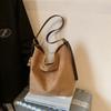 Bolso tote de moda de este año 2025 nuevo bolso bandolera de franela con textura de moda, bolso de mujer de gran capacidad para ir al trabajo
