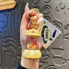 Chaveiro Espremedor de Frutas Animal Cartoon Criativo Fofo Divertido Brinquedo Alívio de Estresse Pingente de Mochila de Estudante Presente