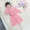 Batas para Niñas, Pijamas de Franela para Otoño e Invierno para Niñas para Prevenir Resfriados, Toallas de Baño de Terciopelo de Coral para Niños, Pijamas de Invierno para Bebé